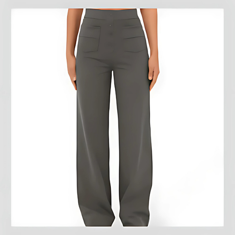 Pantalon Décontracté Taille Haute