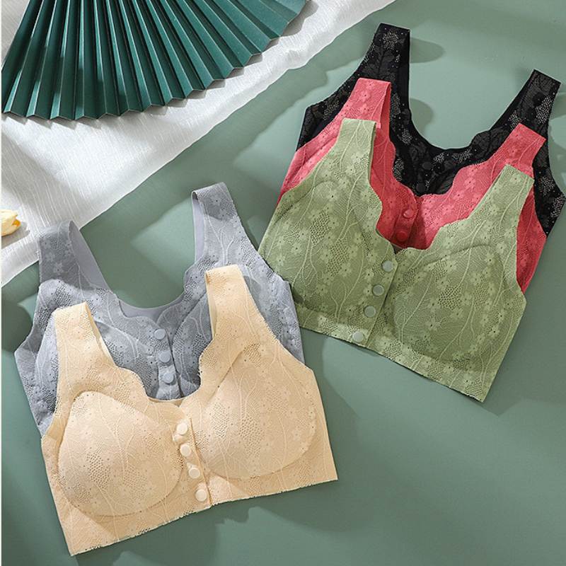 Soutien-gorge sans couture avec fermeture sur le devant pour femme
