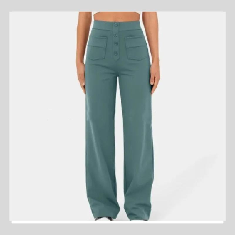Pantalon Décontracté Taille Haute