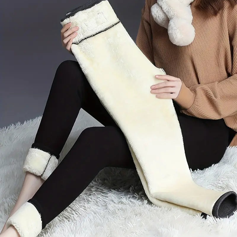 Darkterror Legging doublé en polaire pour fee - Taille haute Darkterror Legging doublé en polaire pour fee - Taille haute