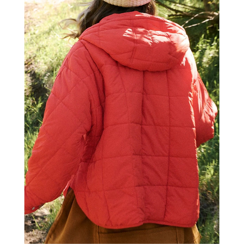 CloudQuilt™ – Pull puffer matelassé | chaleur légère | coupe moderne | déperlant | demi-zip