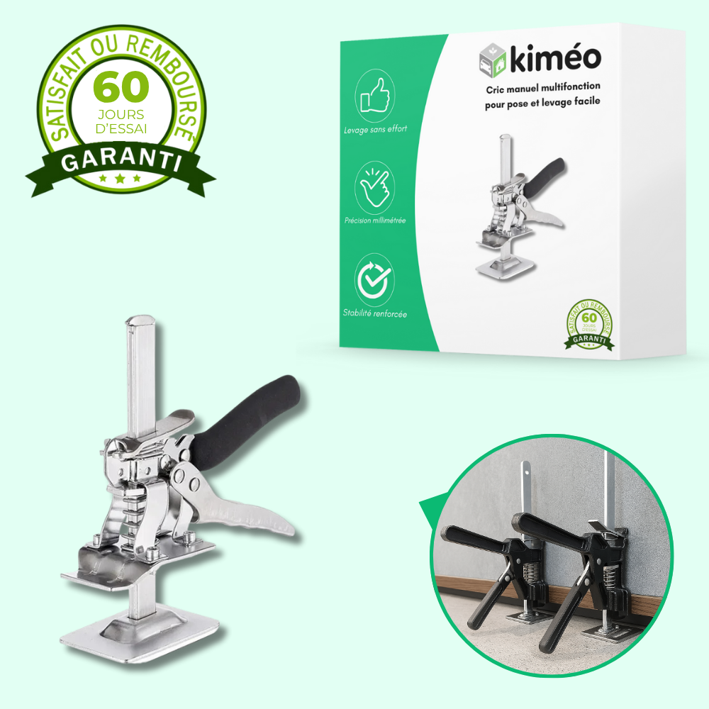 Cric manuel multifonction pour pose & levage facile