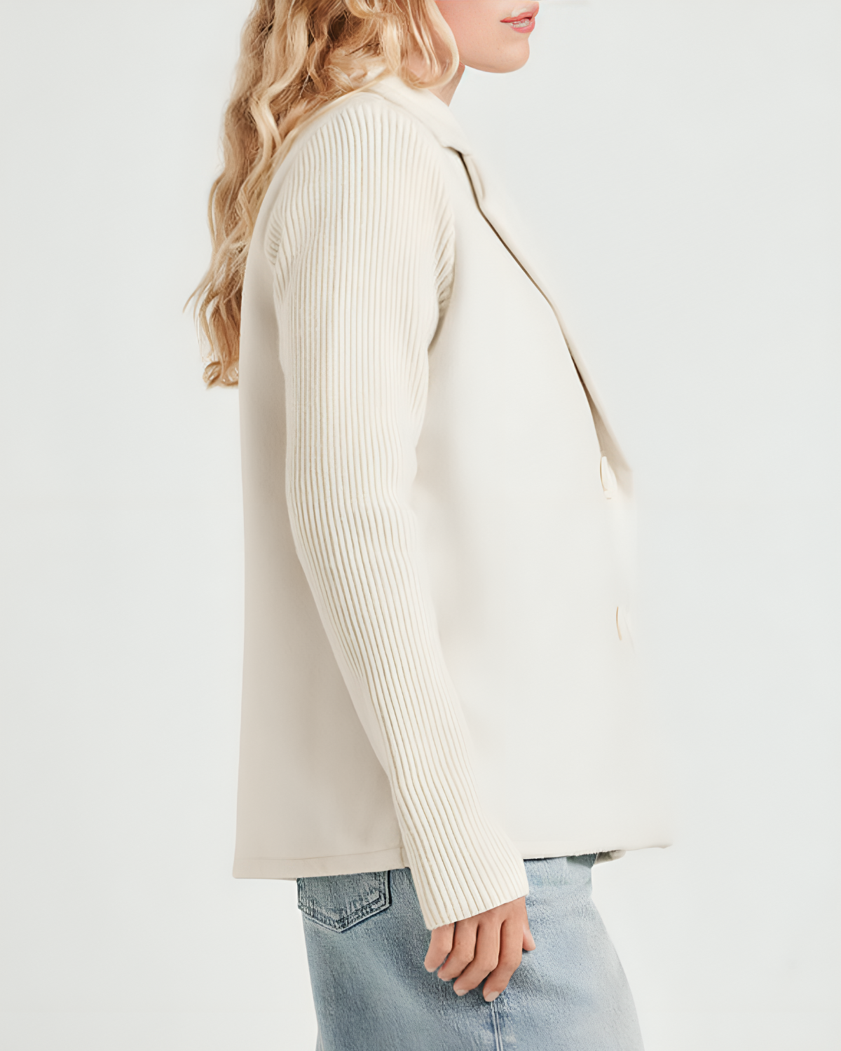 Mitou™ – Blazer élégant à manches tricotées