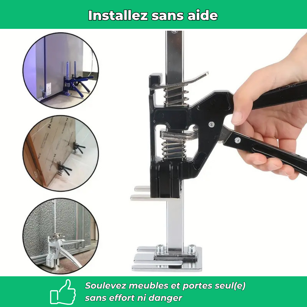 Cric manuel multifonction pour pose & levage facile