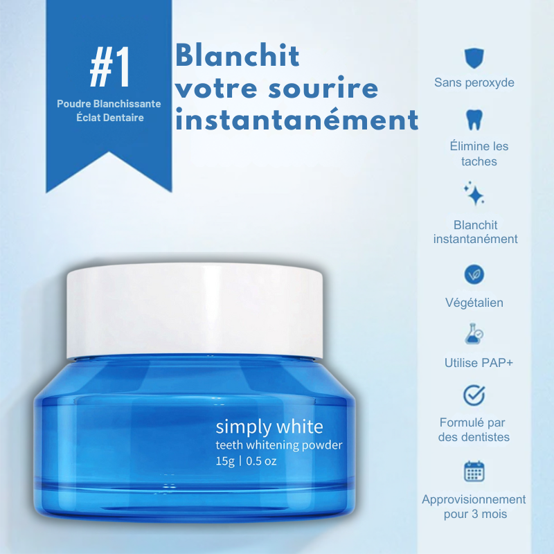 Poudre Blanchissante Éclat Dentaire