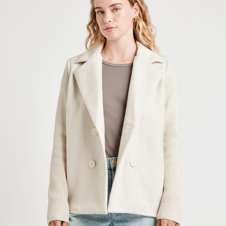 Mitou™ – Blazer élégant à manches tricotées