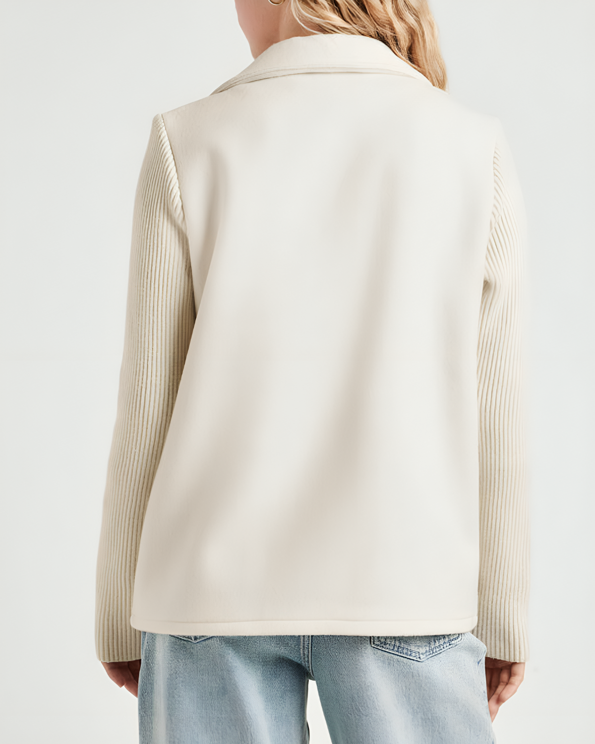 Mitou™ – Blazer élégant à manches tricotées