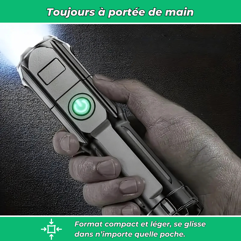 LuminoX – Lampe torche à zoom télescopique