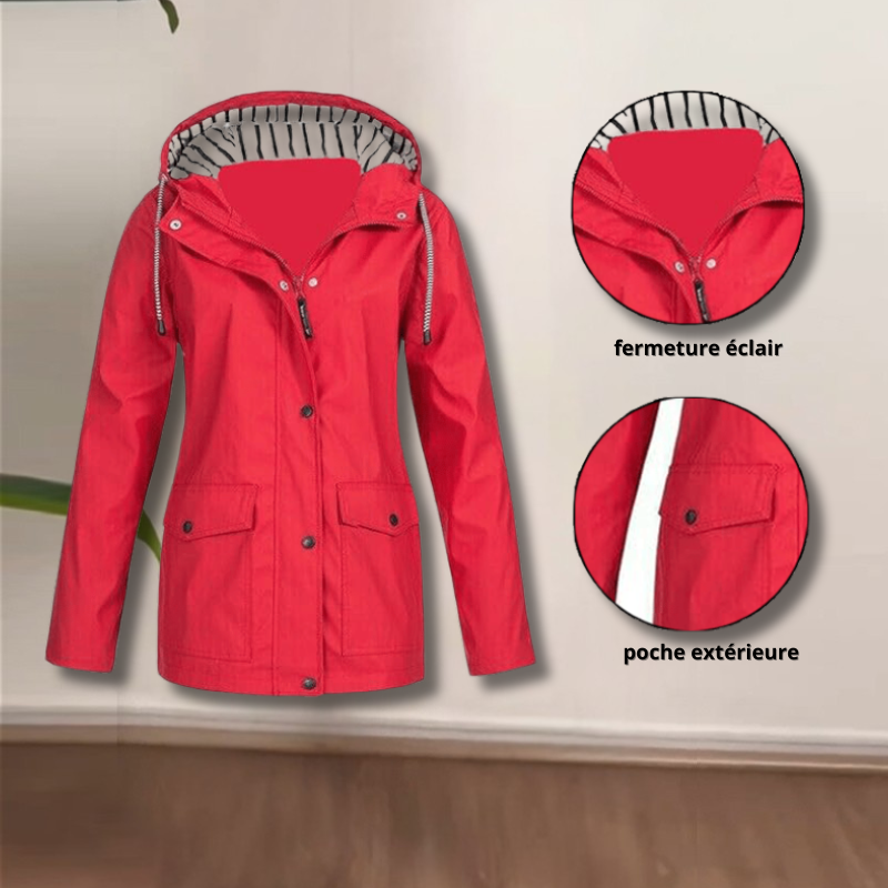 Proof-JA™ Veste imperméable coupe-vent à capuche