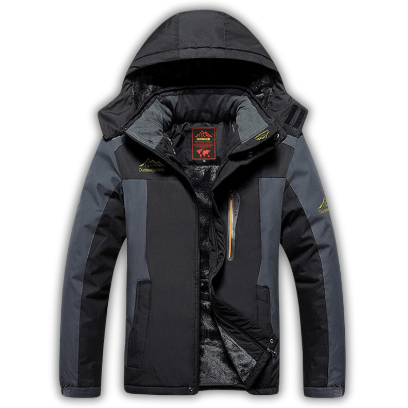 Veste imperméable à doublure polaire – coupe-vent - capuche ajustable