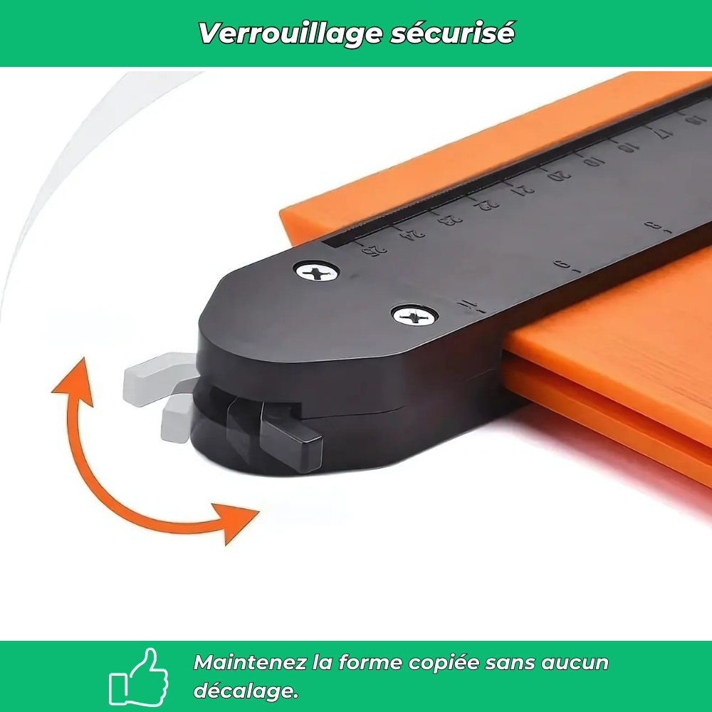 Jauge de contour 10 po avec verrouillage