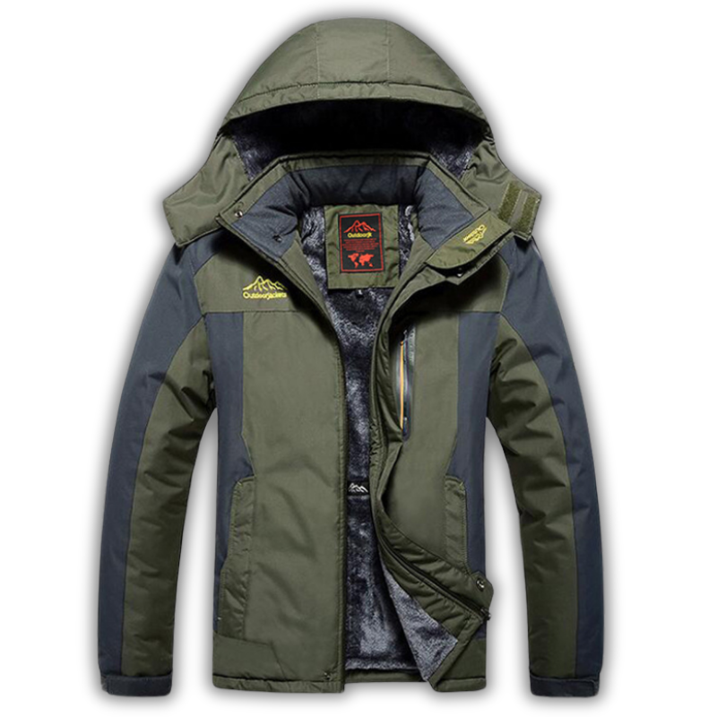 Veste imperméable à doublure polaire – coupe-vent - capuche ajustable