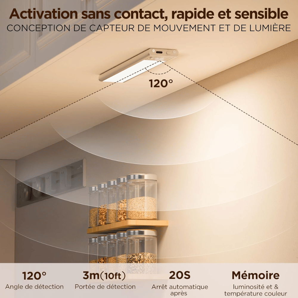 Réglette LED intelligente LumaBar™ à détecteur de mouvement