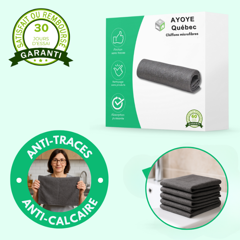 MagicClean™ – Chiffons microfibre vitres & surfaces