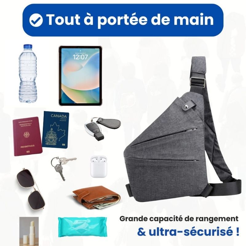 Sac bandoulière anti-vol