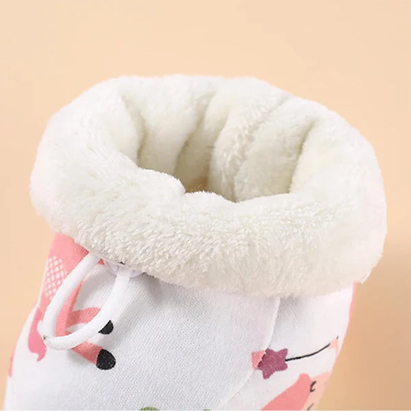 DouxP’tits™ – Bottillons bébé fourrés | faciles à enfiler | semelle antidérapante souple | respirants