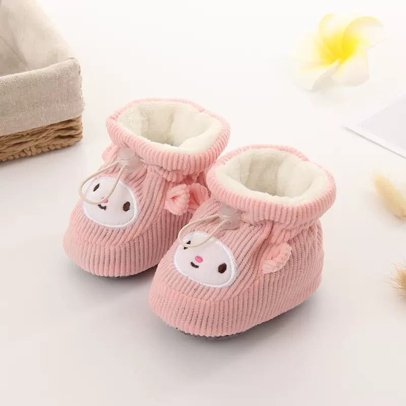 DouxP’tits™ – Bottillons bébé fourrés | faciles à enfiler | semelle antidérapante souple | respirants