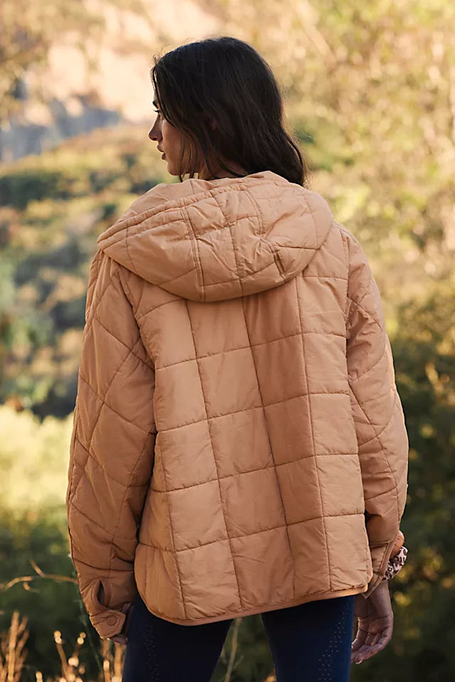 CloudQuilt™ – Pull puffer matelassé | chaleur légère | coupe moderne | déperlant | demi-zip