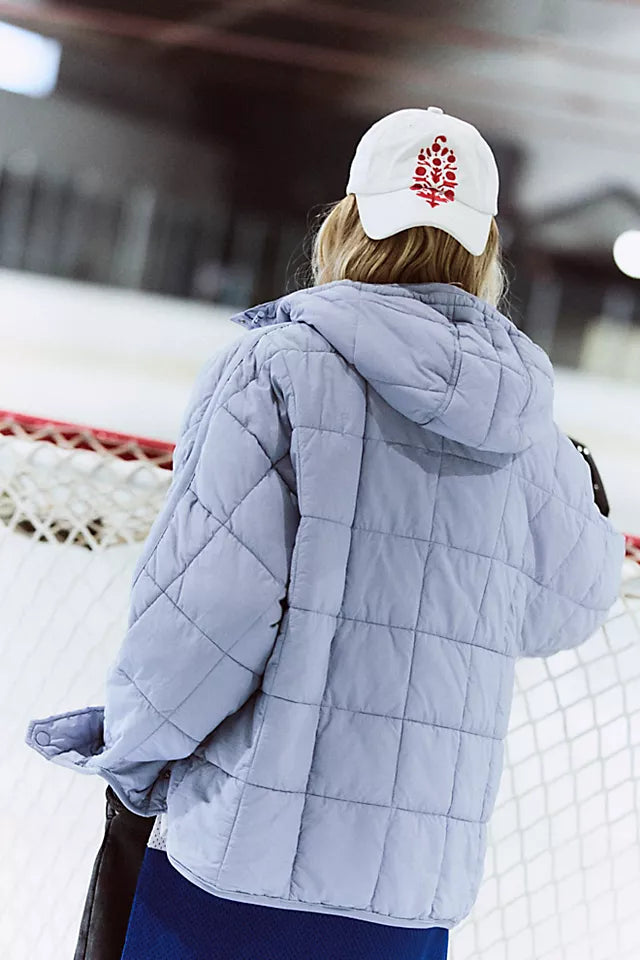 CloudQuilt™ – Pull puffer matelassé | chaleur légère | coupe moderne | déperlant | demi-zip