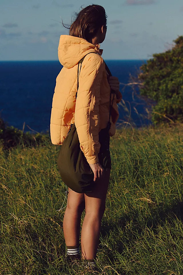 CloudQuilt™ – Pull puffer matelassé | chaleur légère | coupe moderne | déperlant | demi-zip