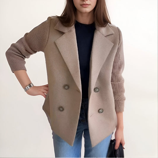Mitou™ – Blazer élégant à manches tricotées