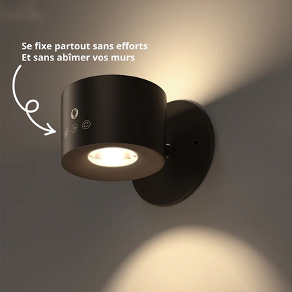Lampe murale LED sans fil – installation sans perçage