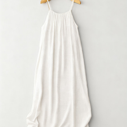 ALIZÉA™ – Robe Longue Décontractée à Bretelles & Dos Nu