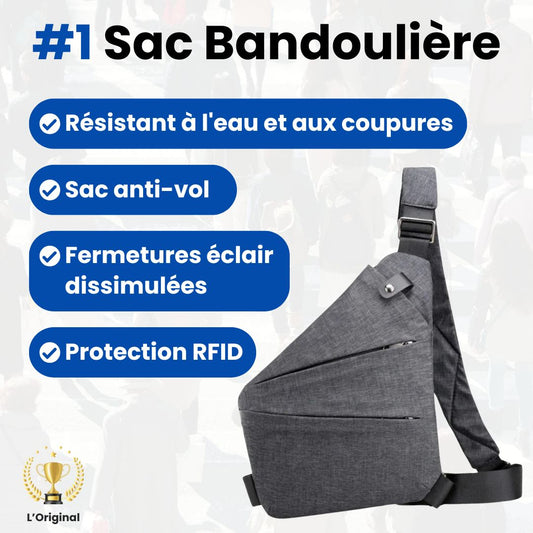 Sac bandoulière anti-vol