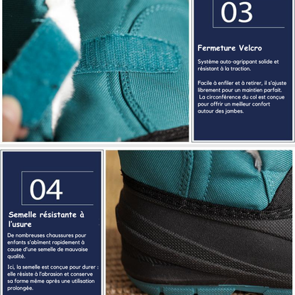 MiniNord™ – Bottes d’hiver enfant chaudes & imperméables