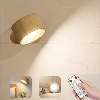 Lampe murale LED sans fil – installation sans perçage