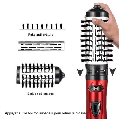 Lisseur Brosse 3 en 1 avec Rotation 360°