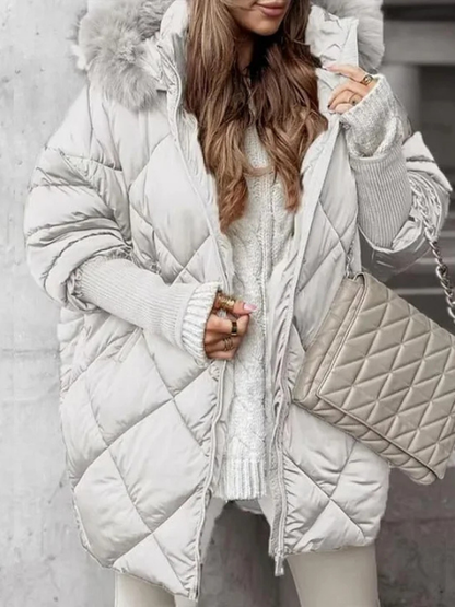 TricotParka™ – Parka mi-longue à manches tricotées