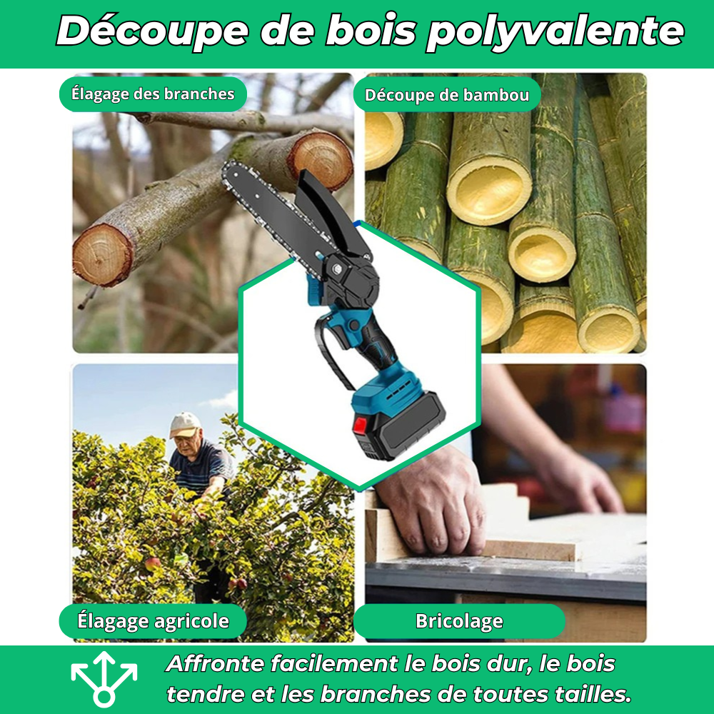 V30PRO™ – Tronçonneuse électrique sans fil - 2ème batterie offerte