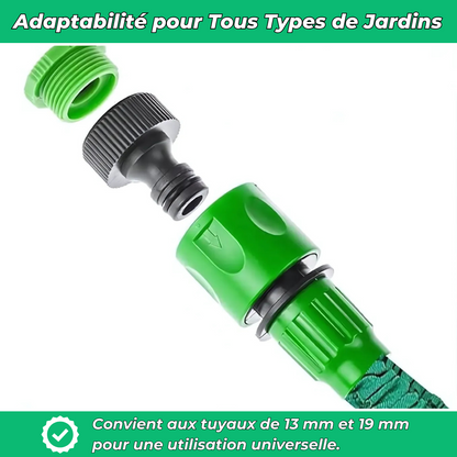 FlexiFlow™ – Tuyau d’arrosage extensible jusqu'à 30 m & pistolet 10 modes
