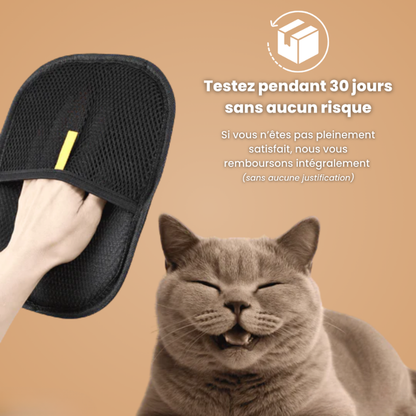 Gant statique attrape-poils : attire les poils comme un aimant
