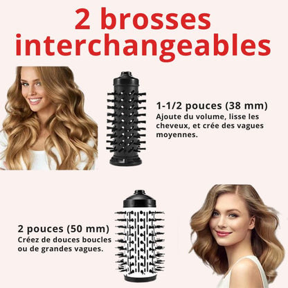 Lisseur Brosse 3 en 1 avec Rotation 360°