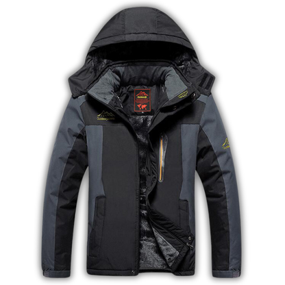 Veste imperméable à doublure polaire – coupe-vent - capuche ajustable