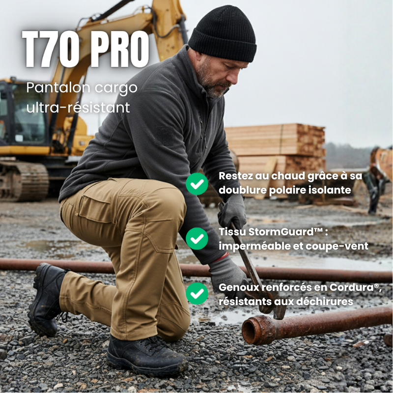 T70 PRO | Le pantalon cargo d'hiver indestructible