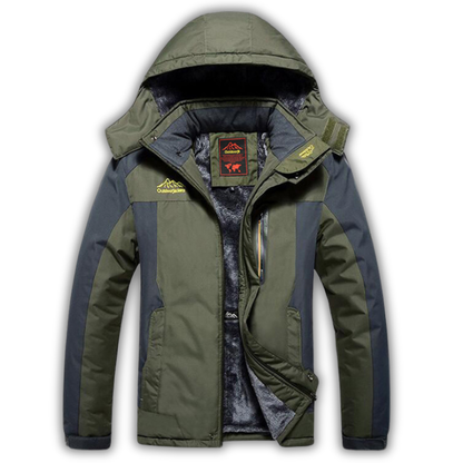 Veste imperméable à doublure polaire – coupe-vent - capuche ajustable
