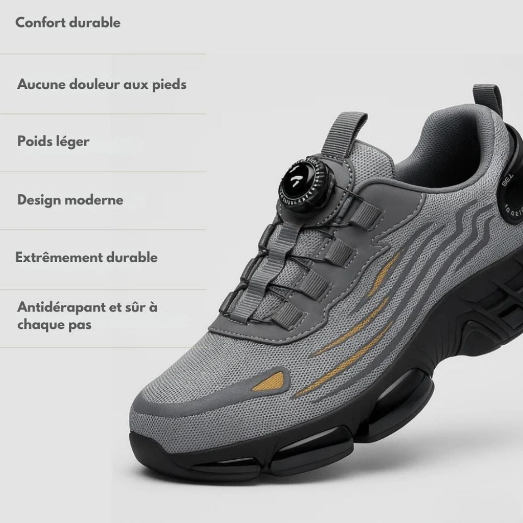 Atlas S3™ – Chaussures de sécurité : norme S3, antidérapantes SRC, étanches WR, coque acier & semelle Kevlar
