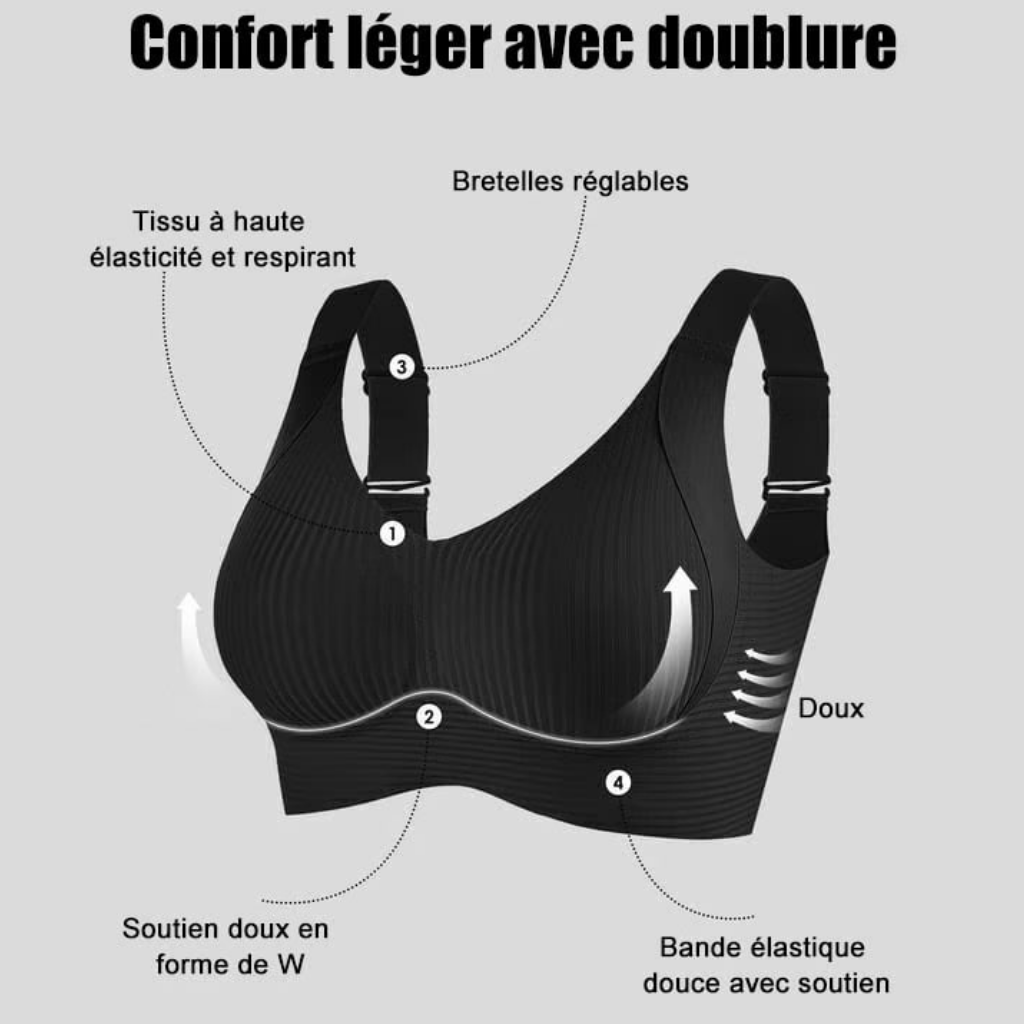 BelleAllure™ – Soutien-gorge sans armatures, confort & maintien tout-jour