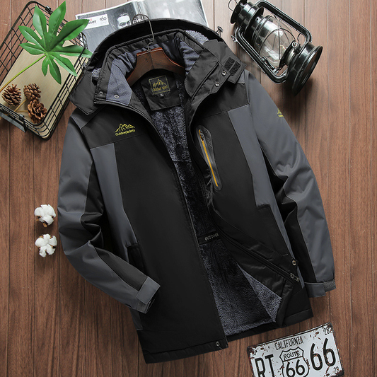 Veste imperméable à doublure polaire – coupe-vent - capuche ajustable