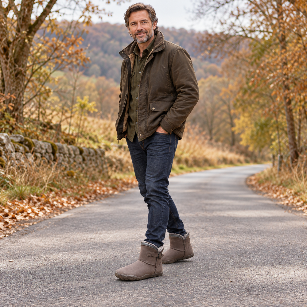 
Bottines doublées avec boucle latérale