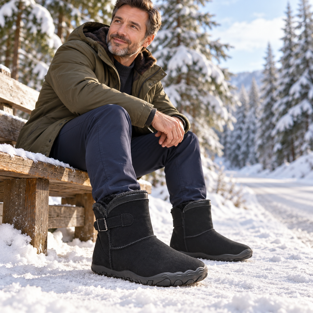 
Bottines doublées avec boucle latérale