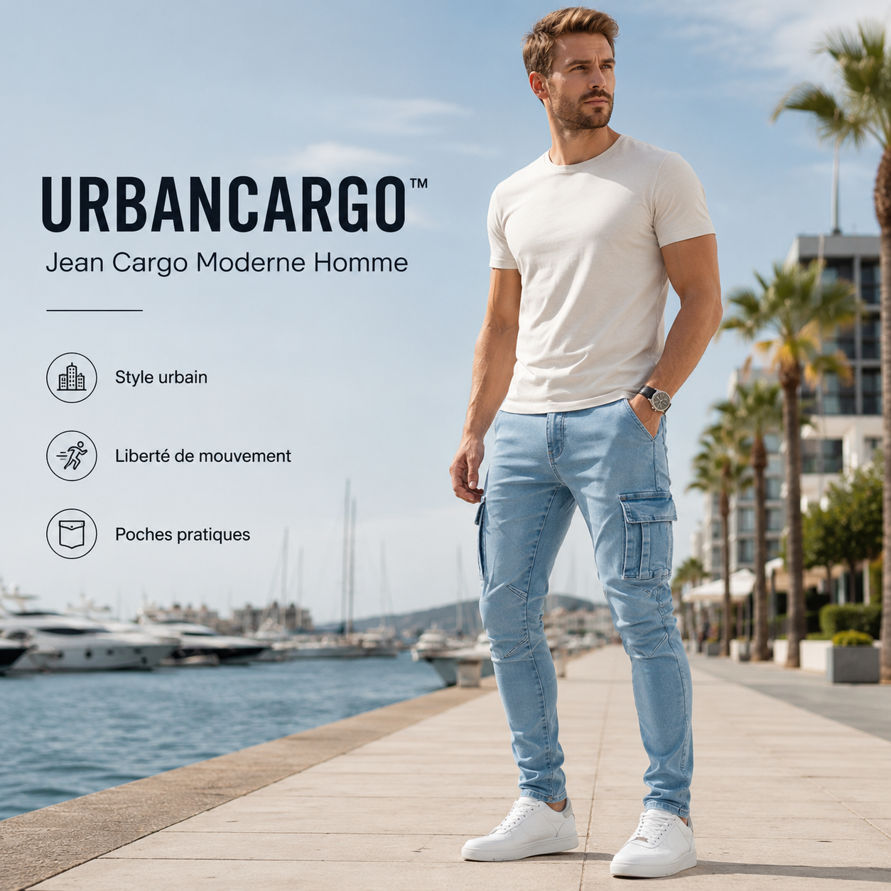 URBANCARGO™ – Jean Cargo Moderne Homme