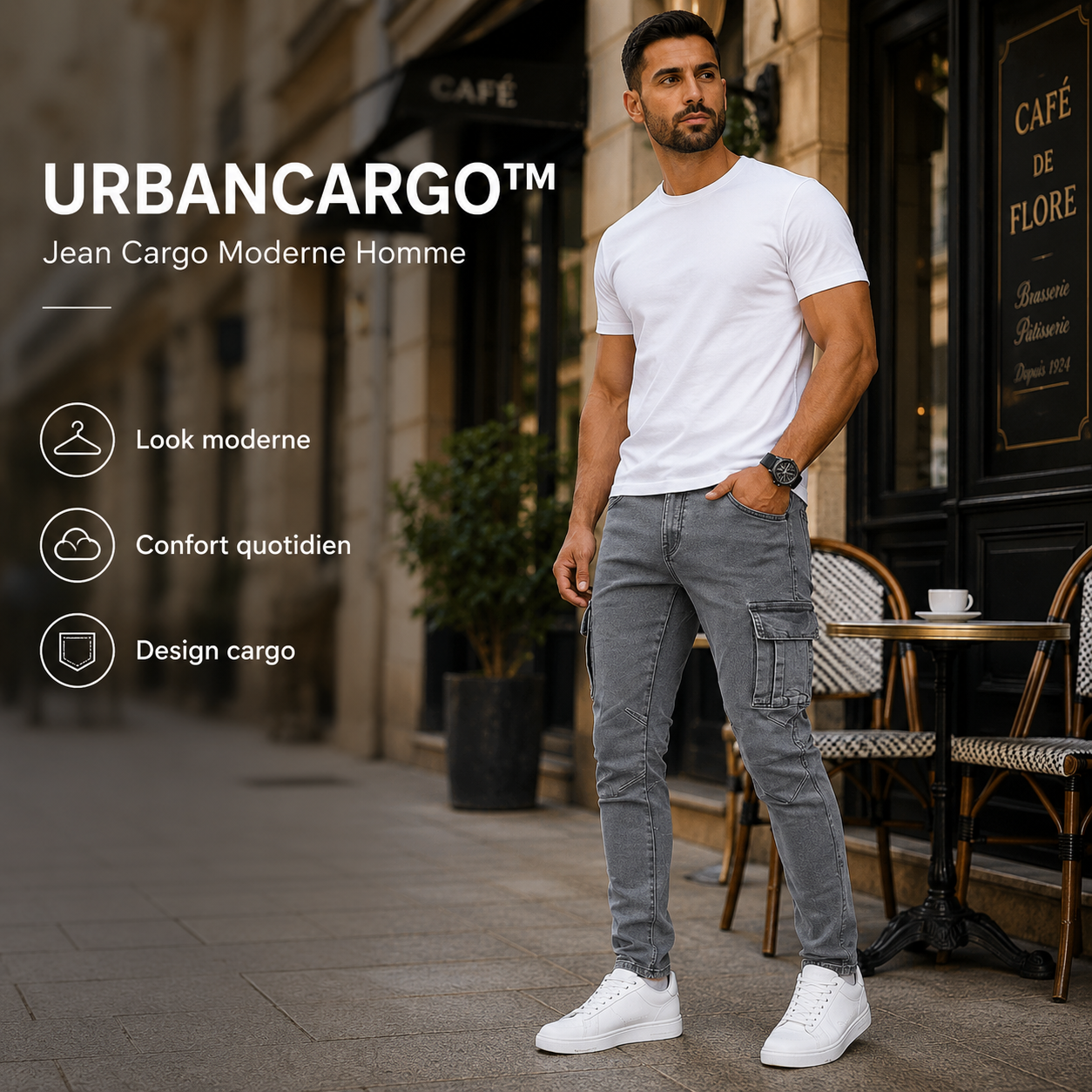 URBANCARGO™ – Jean Cargo Moderne Homme