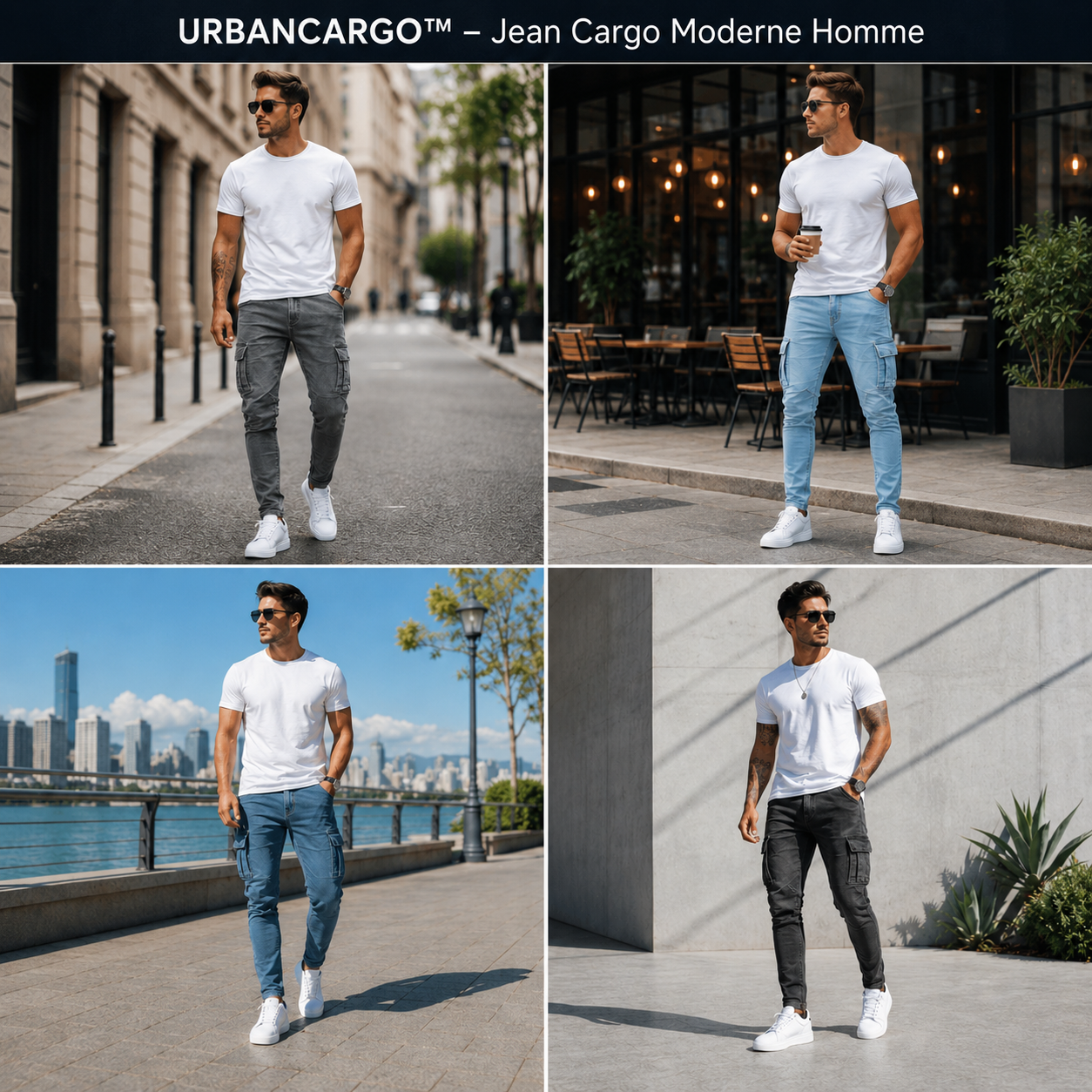 URBANCARGO™ – Jean Cargo Moderne Homme