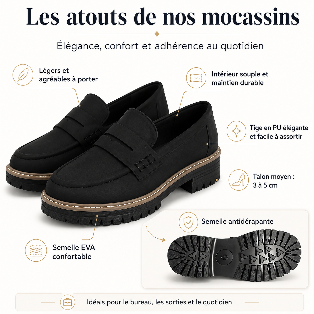 LIVIA™ – Mocassins Élégants & Confortables pour Femme