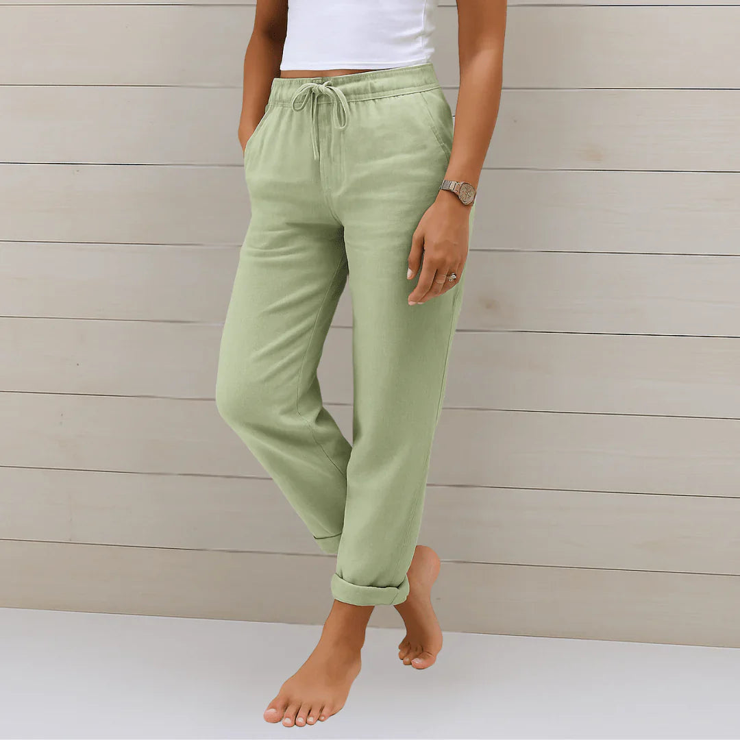 LINÉO™ – Pantalon en Lin Léger & Respirant
