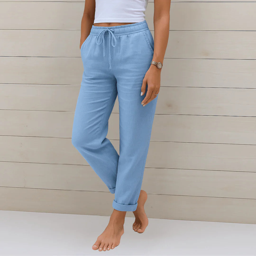 LINÉO™ – Pantalon en Lin Léger & Respirant